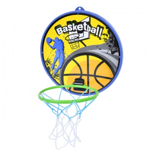 Баскетбольное кольцо MR 1185 щит 30,5 x 32 см, кольцо 20 см, сетка, мяч, насос