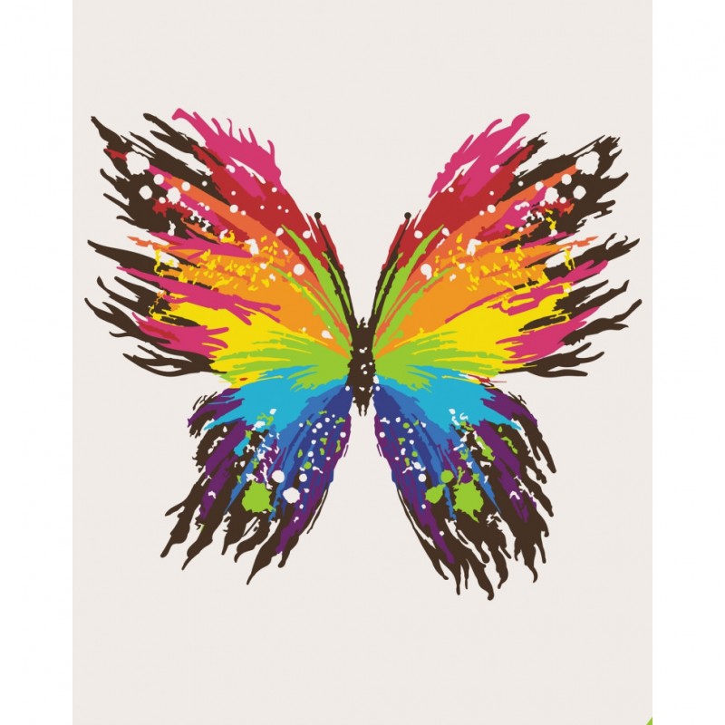 Картина по номерам "Цветная бабочка" Art Craft 11647-AC 40х50 см