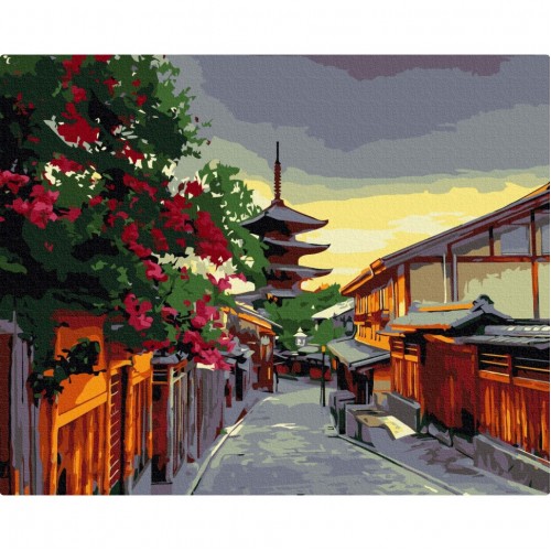 Картина по номерам "Вечер в Киото" BS51546, 40х50см