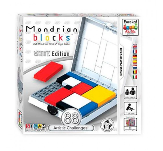 Ah!Ha Mondrian Blocks white | Головоломка Блоки Мондриана (белый) 473556 (RL-KBK)