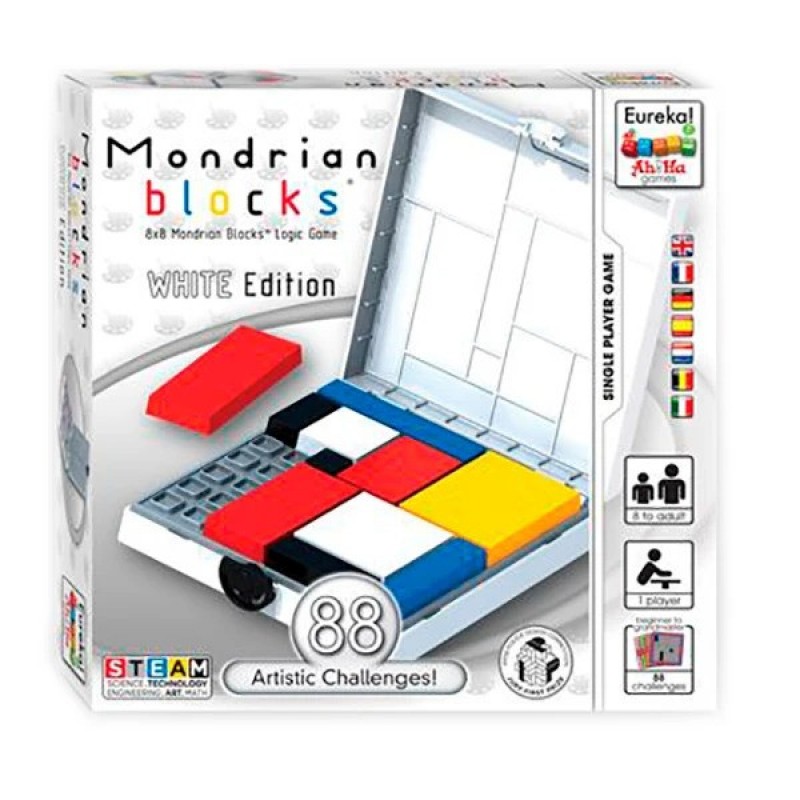 Ah!Ha Mondrian Blocks white | Головоломка Блоки Мондриана (белый) 473556 (RL-KBK)