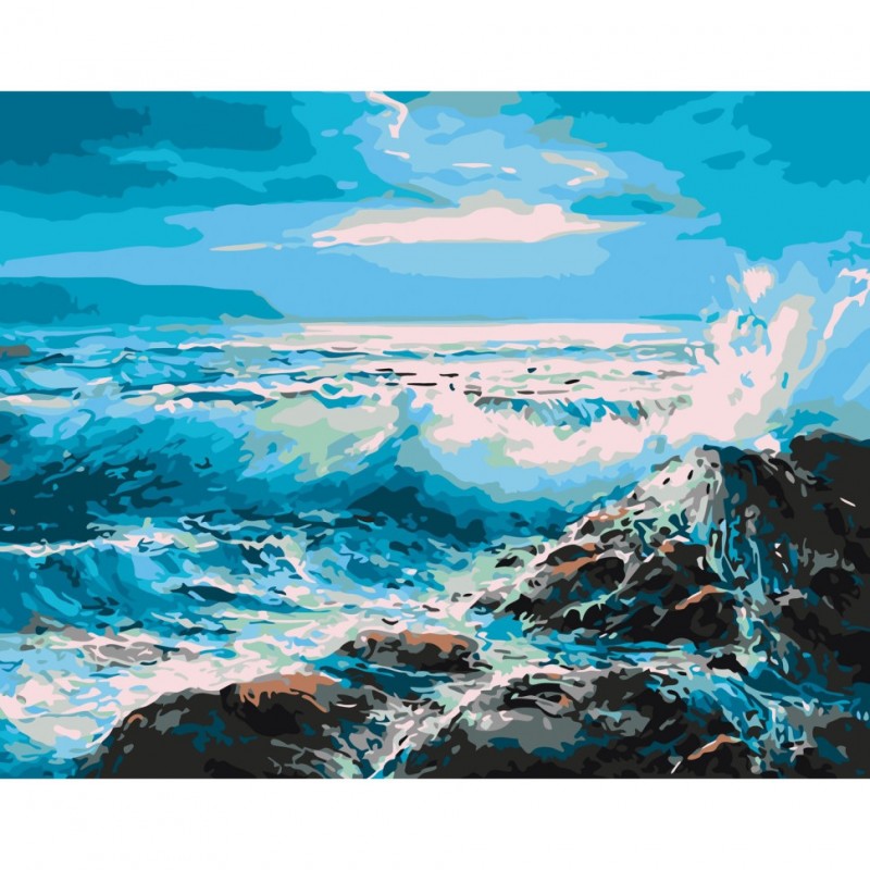 Картина по номерам "Бурное море" Art Craft 10614-AC 40х50 см