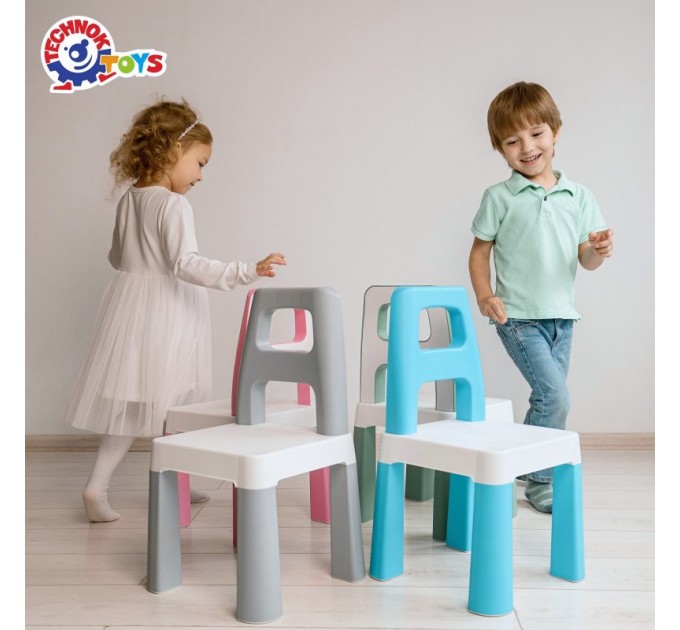 Детский стул "Kids Chair" 0198TXK серый, до 75 кг