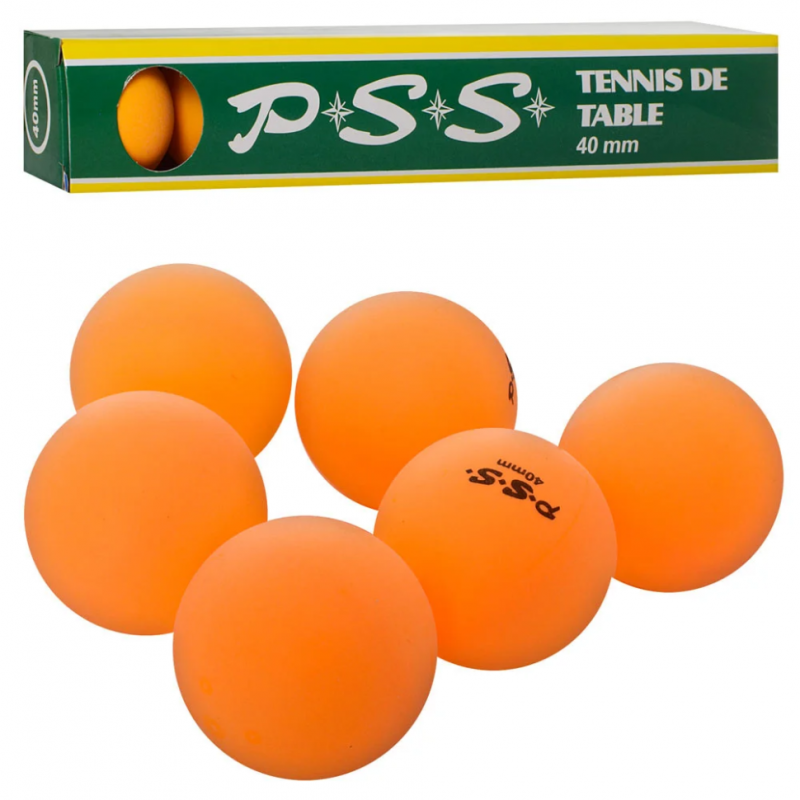 Теннисные шарики Bambi MS 2202, 6 шт в упаковке