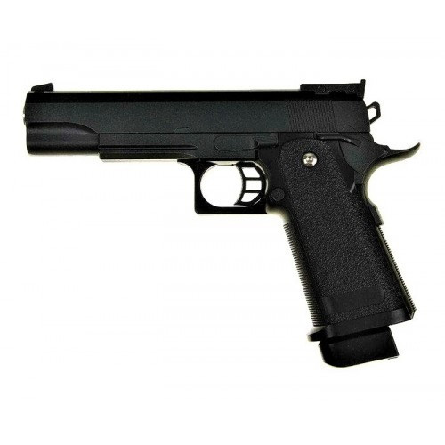УЦЕНКА! Детский пистолет на пульках Colt M1911 Hi-Capa" G6-UC металл черный
