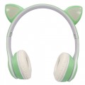 Детские наушники с кошачьими ушками VIV-23M(Green)