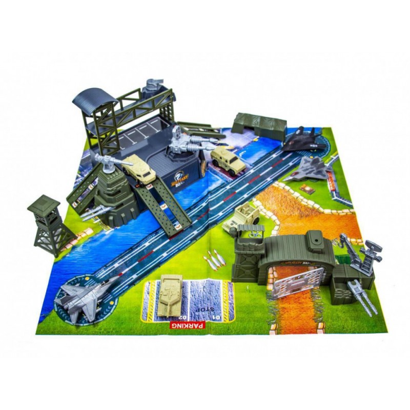 Детский игровой набор Военная База Military P881-A с машинками и танками