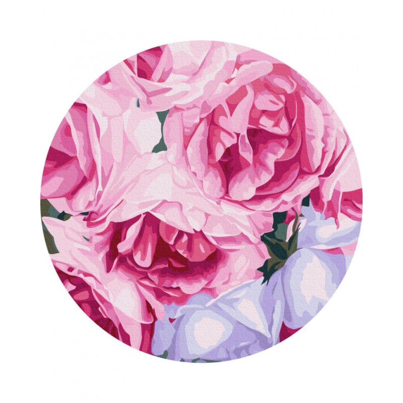 Картина по номерам "Розовые розы" © Anna Steshenko Brushme RC00075M 30 см