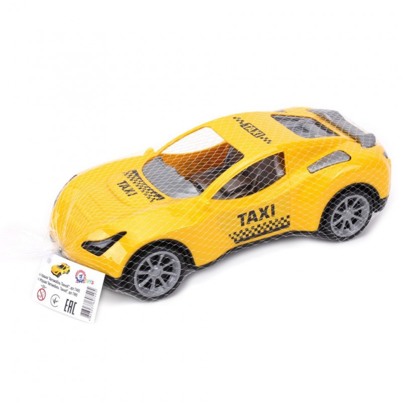 Детская игрушка "Такси спорткар" 7495TXK сетка, желтый