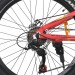 Велосипед MTB2401-1, 24 дюймов, алюминиевая рама 11 Shimano 21SP красно-черный