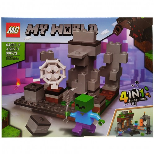 Конструктор "Minecraft" 64001-1, 105 деталей
