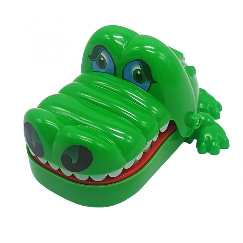 Детская настольная развлекательная игра "Крокодил-кусючка" 1761A, зеленый