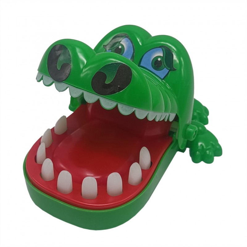 Детская настольная развлекательная игра "Крокодил-кусючка" 1761A, зеленый