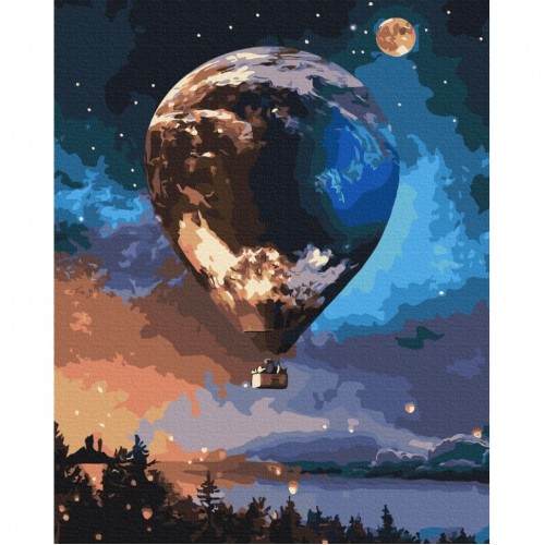 Картина по номерам "Звездный шар" BS43588, 40х50 см