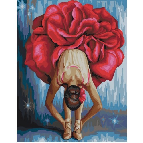 Картина по номерам. Brushme "Цветочная балерина" GX22465, 40х50 см