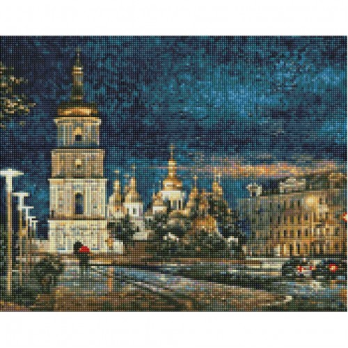Алмазная мозаика "Софийская площадь" ©Сергей Брандт Идейка AMO7349 40х50 см
