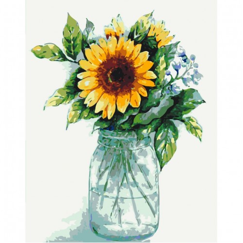 Картина по номерам "Солнечный цветок" Art Craft 13136-AC 40х50 см