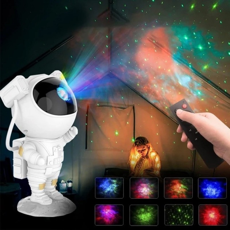 Детский ночник проектор звездного неба Астронавт Sky Star Astronaut Y1699