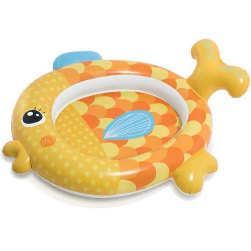 Детский надувной бассейн Золотая рыбка 57111 с ремкомплектом в наборе