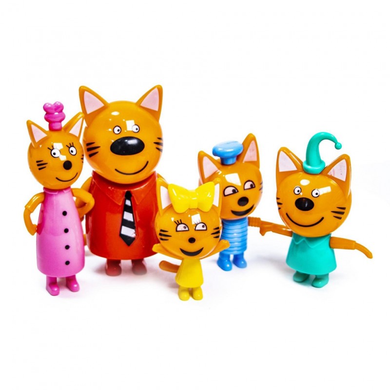 Игровой набор фигурок "Три кота" N72, 5 героев