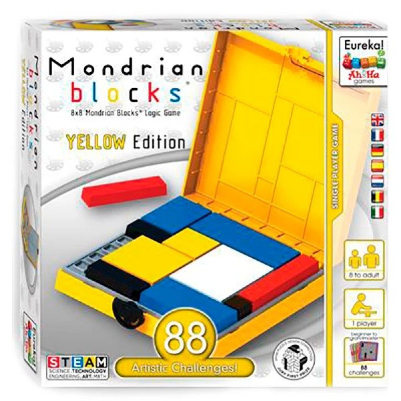 Ah!Ha Mondrian Blocks yellow | Головоломка Блоки Мондриана (желтый) 473554 (RL-KBK)
