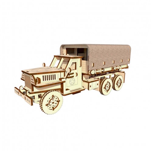Деревянный конструктор "Военный грузовик STUDEBAKER" OPZ-003, 176 деталей