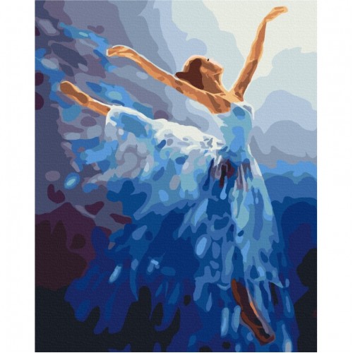 Картина по номерам "Воздушная балерина" BS34829, 40х50 см