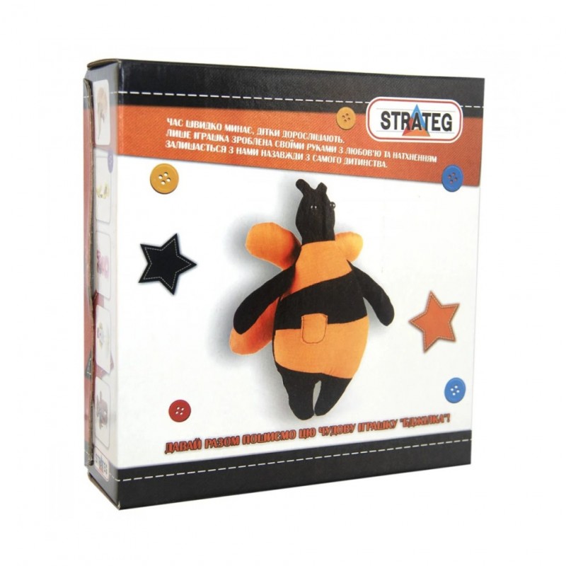Набор для творчества шьем сами "Пчелка" Strateg і-08 размер игрушки 27х26 см