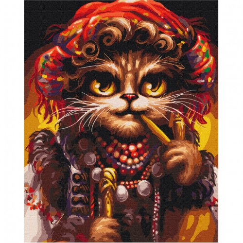 Картина по номерам "Кошка Гуцулка" © Марианна Пащук Brushme BS53666 40x50 см