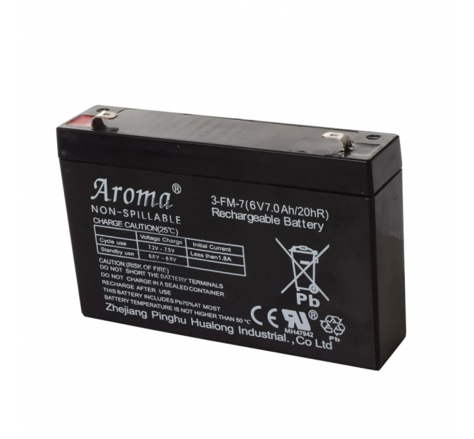 Аккумуляторная батарея универсальная Aroma 6V7Ah-BATTERY