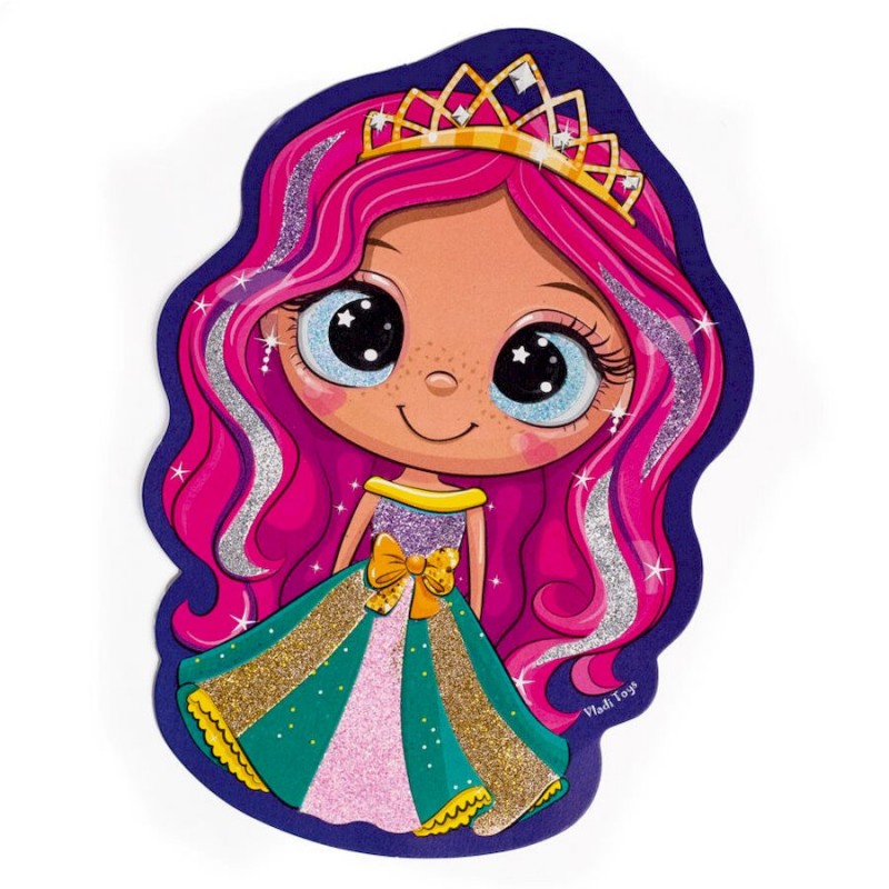 Набор для творчества "Glitter Art Сказочные принцессы" VT4501-10, 5 флаконов с глиттерами