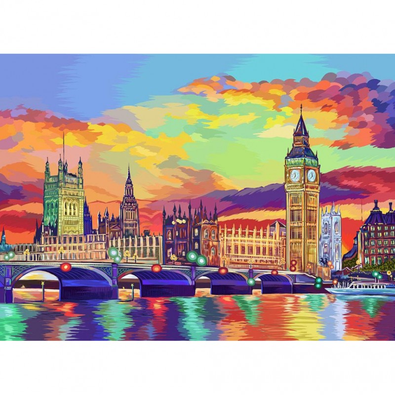 Картина по номерам "Красочный лондон" Danko Toys KpNe-01-08 40x50 см