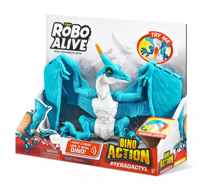 Интерактивная игрушка Птеродактиль Robo Alive 7173 со звуком