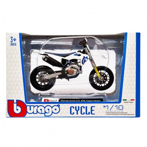 Детская модель Мотоцикла "Husqvarna FS450 Supermoto" 18-51030-9 масштаб 1:18