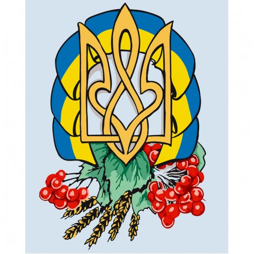 Картина по номерам "Герб Украины" 10592 40х50 см