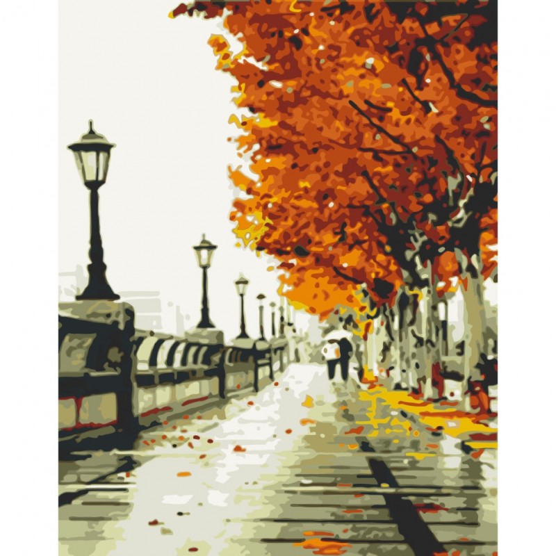 Картина по номерам "Осенняя набережная" Art Craft 11005-AC 40х50 см
