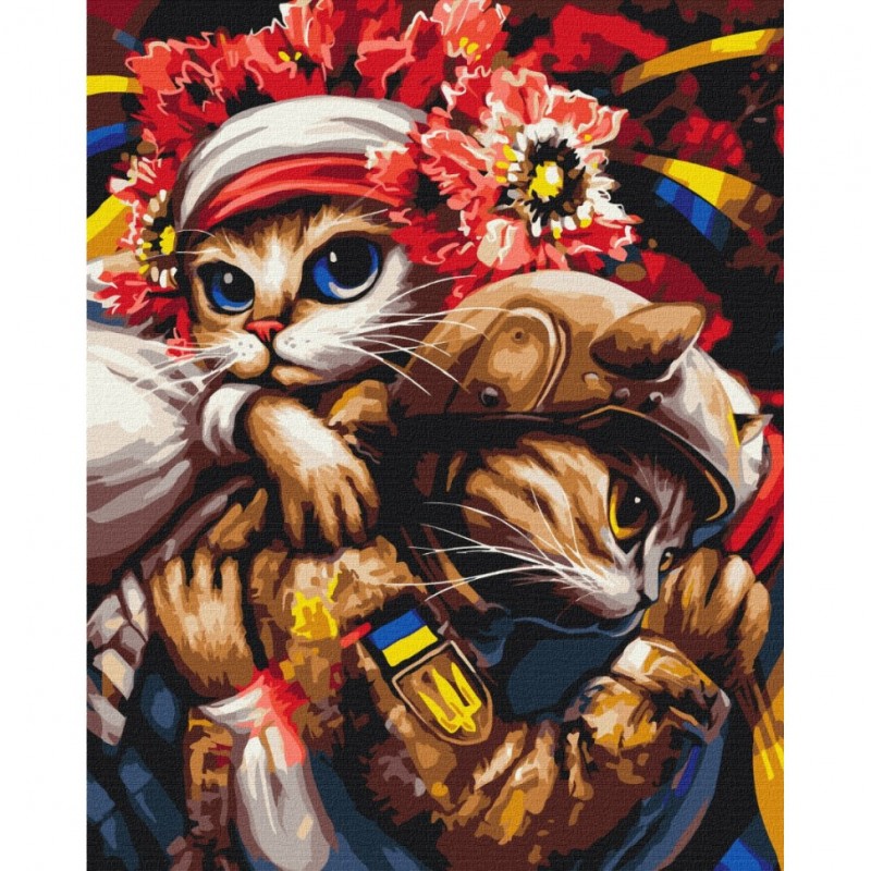 Картина по номерам "Кошка Берегиня" © Марианна Пащук BS53689 Brushme 40х50 см