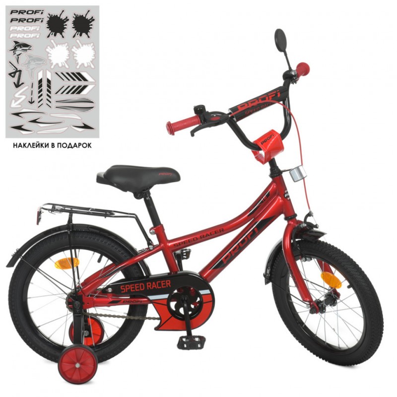 Велосипед детский PROF1 Y16311 16 дюймов, красный