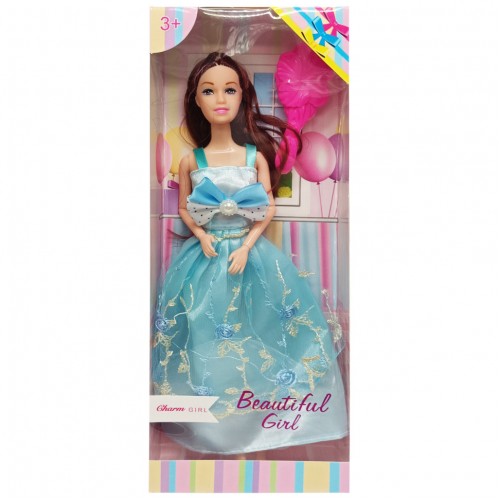 Детская Кукла "Beautiful Girl" D200-216(Blue) в нарядном платье
