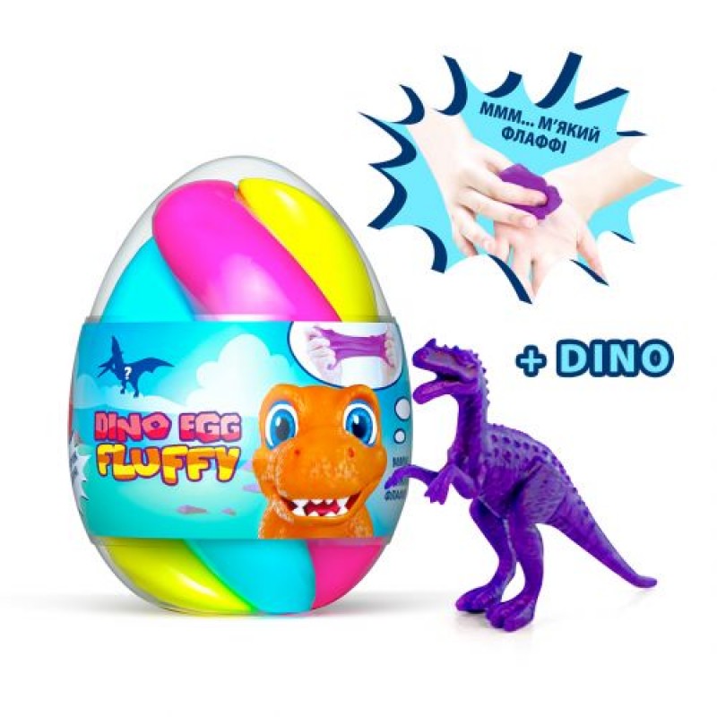 Лизун-антистресс "Fluffy Dino Egg", 140 мл 80091