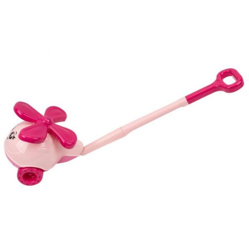 Каталка з ручкою "Гвинтокрил", рожевий Пластик Рожевий (213016)