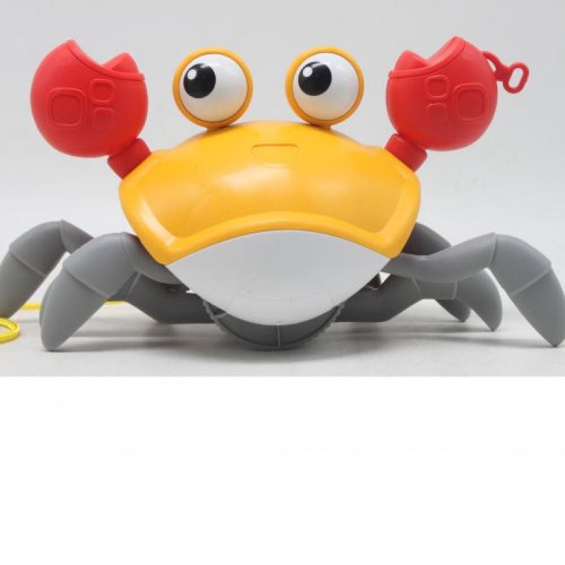 Заводна іграшка "Cute crab" (жовтий) Пластик Жовтий (223814)