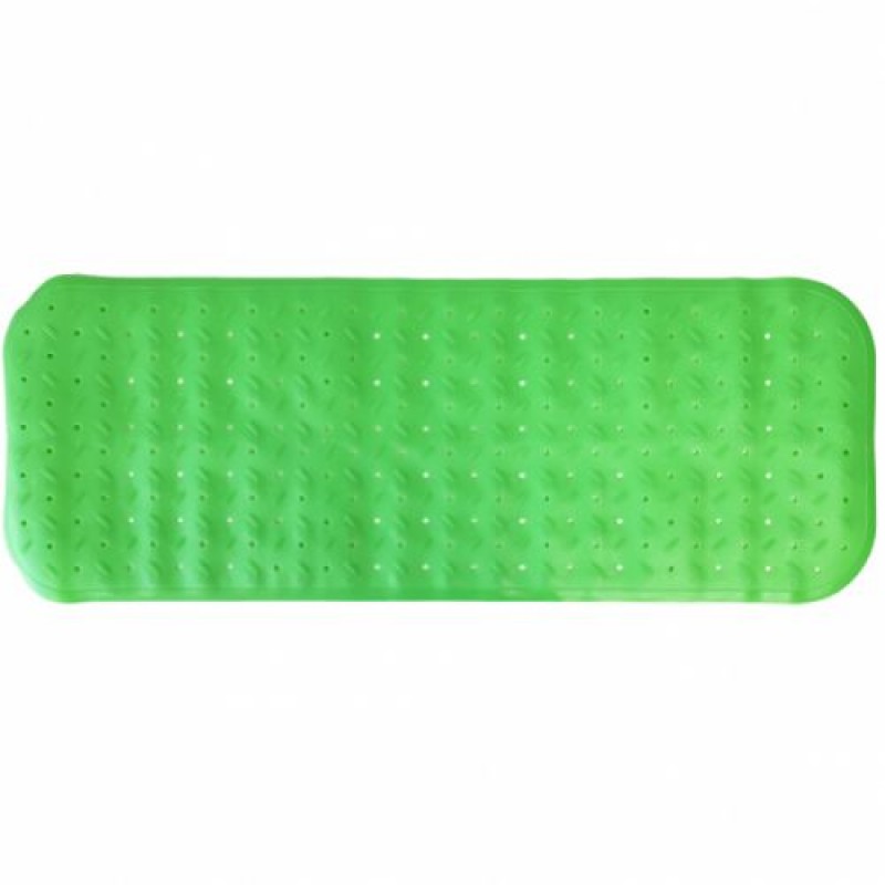 Килимок у ванну кімнату, зелений (99х35 см) PVC Зелений (226074)