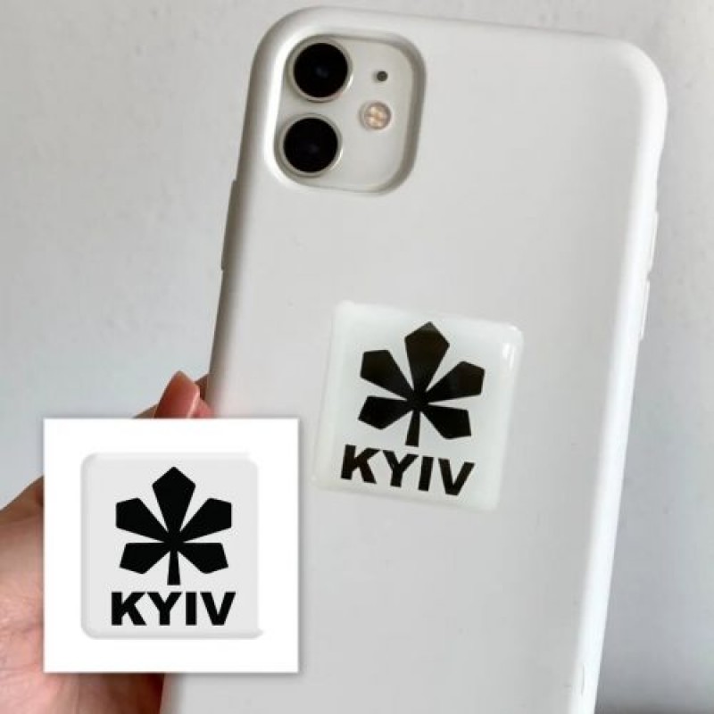 3D стікер "Kyiv white" (ціна за 1 шт) Комбінований Різнобарв'я (238082)
