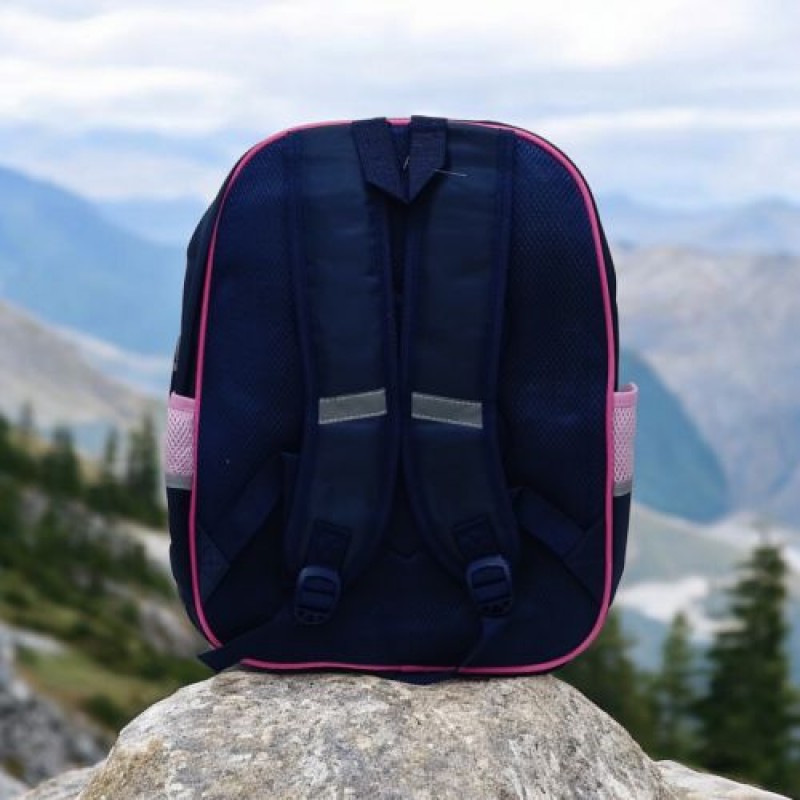 Рюкзак дитячий з пеналом, синьо-рожевий (242504)