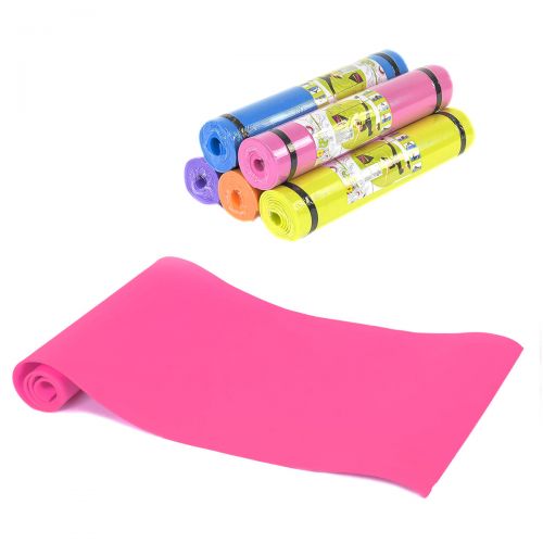 Килимок для йоги, 4 мм (рожевий) Комбінований Рожевий (109427)