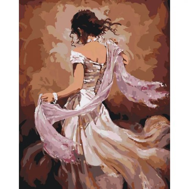 Картина по номерам "Танцовщица фламенко" ★★★★ КНО2682