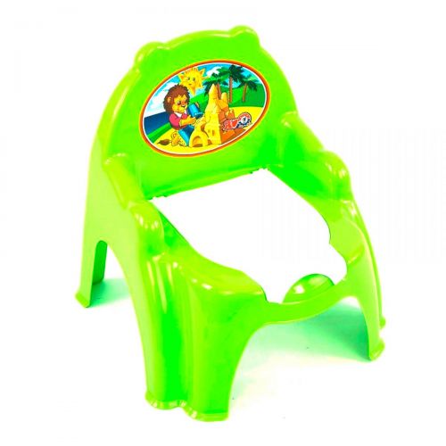 Горщик дитячий з кришкою, зелений Пластик Зелений (115769)