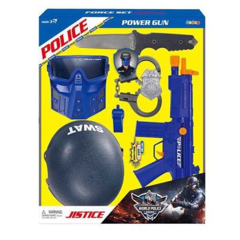 Поліцейський набір "World Police" Пластик Синьо-сірий (121384)
