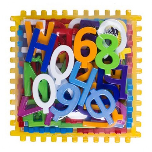 Набір для навчання "Букви + Цифри" Пластик Різнобарвний (134291)